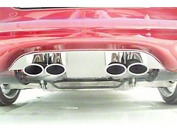 Stock Exhaust Filler Panel; Polished (97-04 Corvette C5)