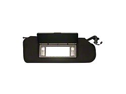 Sunvisor Assembly with Lighted Vanity Mirror; Black; Passenger Side (97-99 Corvette C5)