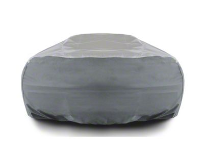 SuperStretch Hybrid Outdoor Car Cover with Flag Logo; Gray (05-13 Corvette C6)