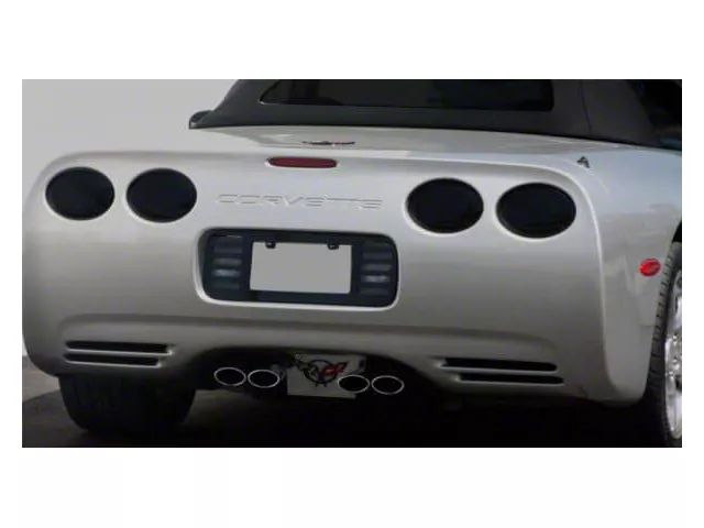 Tail Light Covers; Smoked (97-04 Corvette C5)