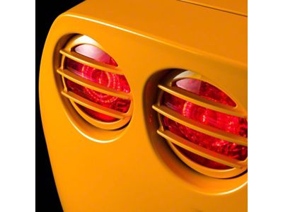Tail Light Grilles; Crystal Red (05-13 Corvette C6)
