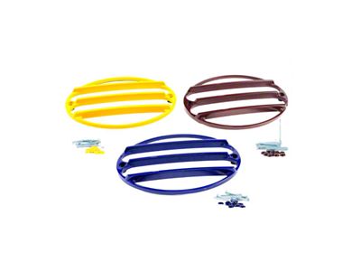 Tail Light Grilles; Night Race Blue (05-13 Corvette C6)