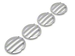 Altec Tail Light Grilles; Blade Silver (05-13 Corvette C6)