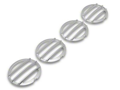Tail Light Louvers; Blade Silver (05-13 Corvette C6)