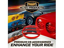 Altec Tail Light Grilles; Precision Red (05-13 Corvette C6)