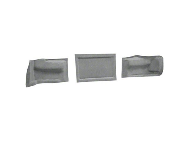 Tail Light Panel Cutpile Carpet Covers; Medium Gray/Pewter (97-04 Corvette C5 Coupe)