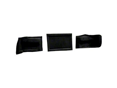 Tail Light Panel Truvette Carpet Covers; Black (97-04 Corvette C5 Coupe)