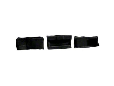Tail Light Panel Truvette Carpet Covers; Black (98-00 Corvette C5)