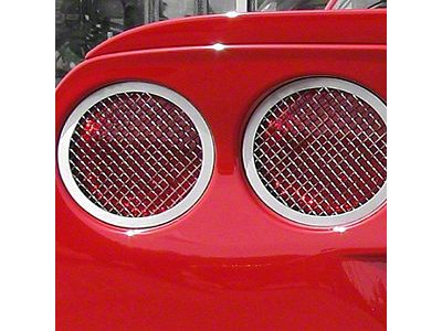 Tail Light Trim; Grille Mesh (05-13 Corvette C6)