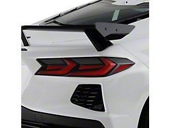 Tail Light Lens Covers; 4-Piece; Smoked (20-25 Corvette C8)
