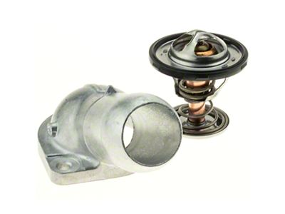Thermostat with Housing Assembly; 187-Degree (97-04 Corvette C5)