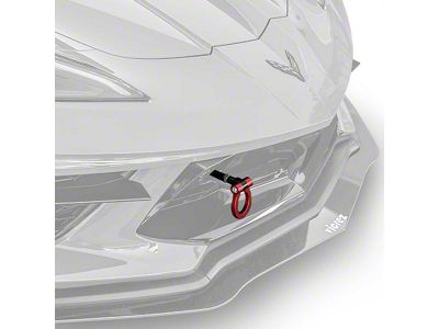 Titanium Tow Hook; Black (20-25 Corvette C8)