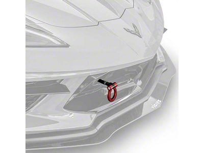 Titanium Tow Hook; Black (20-24 Corvette C8)