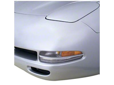 Front Turn Signal Grilles; Speedway White (97-04 Corvette C5)
