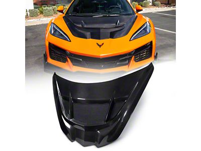 Type-ZR1 Hood; Double Sided Carbon Fiber (20-25 Corvette C8)