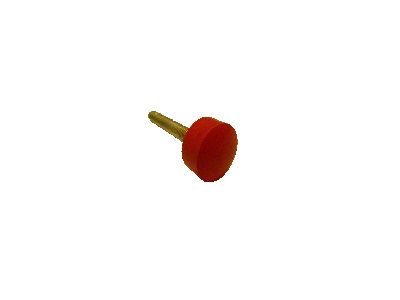 Urethane Front Hood Adjuster Bumper; Red (97-04 Corvette C5)