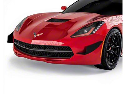 V3R Front Bumper Canards; Urban Camo Vinyl (14-19 Corvette C7)