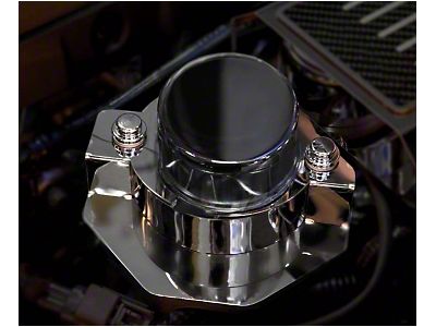 Corvette Cover Vacuum Pump Actuator No Cap Polished Stainless Steel 14