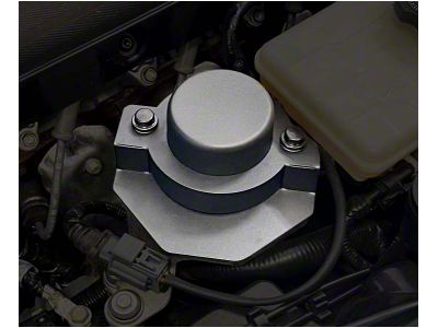 Vacuum Pump Actuator Cover with Cap; Textured Black (14-19 Corvette C7)