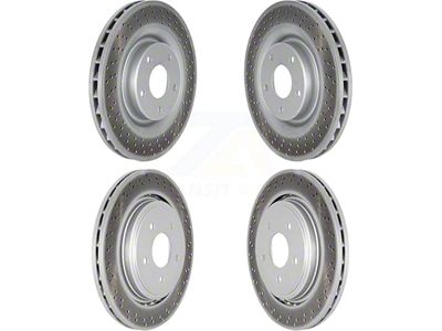Vented Rotors; Front and Rear (05-09 Corvette C6 w/ Z51 Brake Package; 10-11 Corvette C6 Base w/ MagneRide; 12-13 Corvette C6 Base w/ Heavy Duty Brake Package)