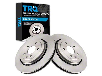 Vented Rotors; Rear Pair (14-19 Corvette C7 Stingray w/ Standard JL9 Brake Package)