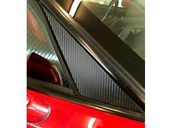 Vinyl A-Pillar Trim; Carbon Fiber (05-13 Corvette C6)