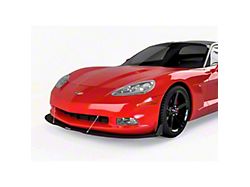 VZ Style Front Bumper Splitter; Carbon Flash Metallic Vinyl (05-13 Corvette C6)