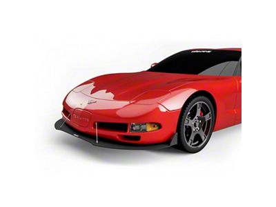 VZ Style Front Bumper Splitter; Satin Black Ice Vinyl (97-04 Corvette C5)