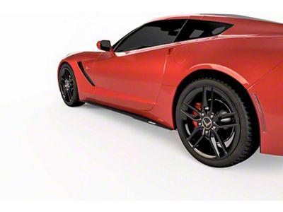 VZ Style Side Skirt Splitters; Urban Camo Vinyl (14-19 Corvette C7, Excluding ZR1)