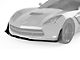 VZR1 Front Bumper Splitter; Gloss Carbon Fiber Vinyl (14-19 Corvette C7)