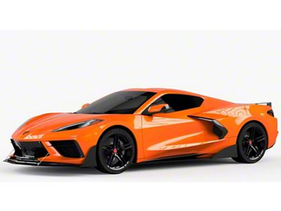 VZR1 Full Aero Splitter Package; Carbon Flash Metallic Vinyl (20-25 Corvette C8, Excluding Z06)