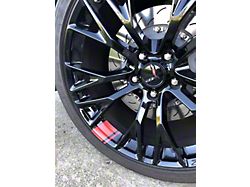 Wheel Hash Decal Set; Blue (97-04 Corvette C5)