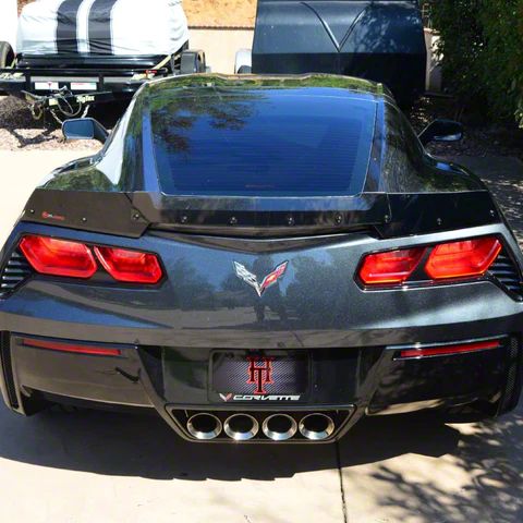 Wicker Bill; Dark Tint (15-19 Corvette C7 w/ Z51 Package)