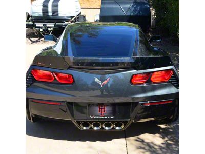 Wicker Bill; Dark Tint (15-19 Corvette C7 w/ Z51 Package)