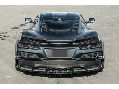 Wicker Bill Extension Winglets; Carbon Fiber (23-25 Corvette C8 E-Ray, Z06)