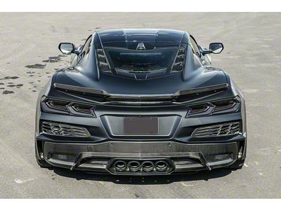 Wicker Bill Extension Winglets; Carbon Fiber (23-24 Corvette C8 E-Ray, Z06)