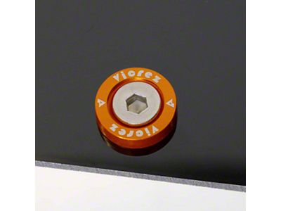 Wicker Bill Spoiler Premium Hardware Set; Orange (Universal; Some Adaptation May Be Required)