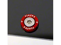 Wicker Bill Spoiler Premium Hardware Set; Red (Universal; Some Adaptation May Be Required)