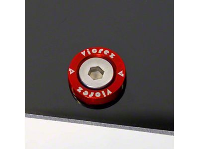 Wicker Bill Spoiler Premium Hardware Set; Red (Universal; Some Adaptation May Be Required)