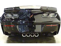 Wickerbill for Stage 3 Rear Spoiler; Clear (15-19 Corvette C7 Z06)