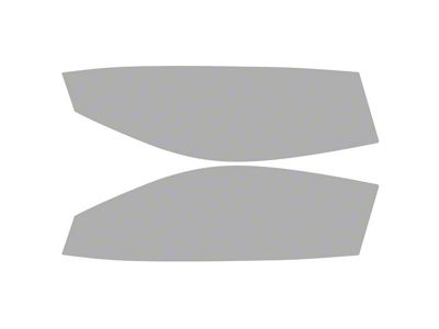 Window Tint Pre-Cut Kit; Front Roll-Ups; 5% Dark (20-25 Corvette C8 Coupe)