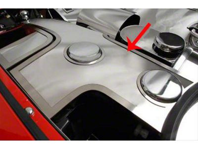 Window Wash Fluid Tank and Chrome Cap Covers; Polished (97-04 Corvette C5 w/ Manual Transmission)