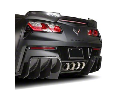 XIK Series I Rear Deck Wing; Carbon Fiber (14-19 Corvette C7, Excluding ZR1)