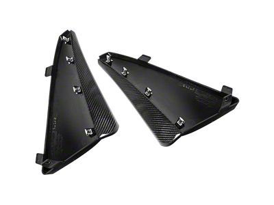 XL Extended Front Wheel Splash Guards; Carbon Fiber (20-25 Corvette C8, Excluding Z06)