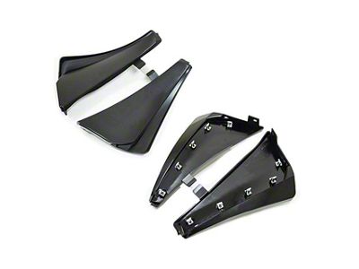 XL Extended Front Wheel Splash Guards; Carbon Flash Metallic (20-24 Corvette C8, Excluding Z06)