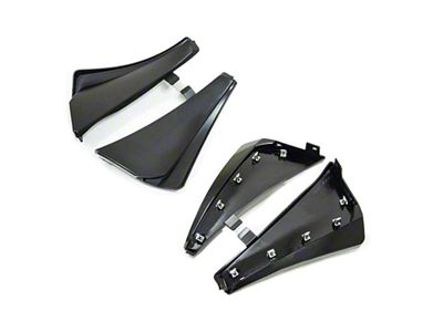 XL Extended Front Wheel Splash Guards; Unpainted (20-25 Corvette C8, Excluding Z06)