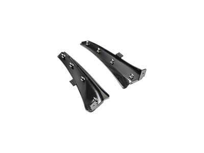 XL Extended Package Front Splash Guards; Carbon Flash Metallic (23-25 Corvette C8 E-Ray, Z06)