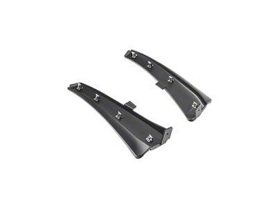 XL Extended Package Front Splash Guards; Matte Black (23-25 Corvette C8 E-Ray, Z06)