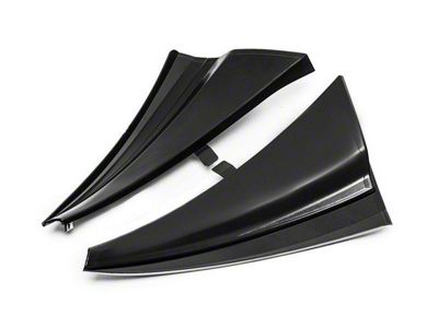 XL Extended Package Front Splash Guards; Primer Black (14-19 Corvette C7, Excluding ZR1)