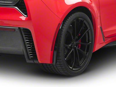 XL Extended Package Rear Splash Guards; Carbon Flash Metallic (14-19 Corvette C7, Excluding ZR1)